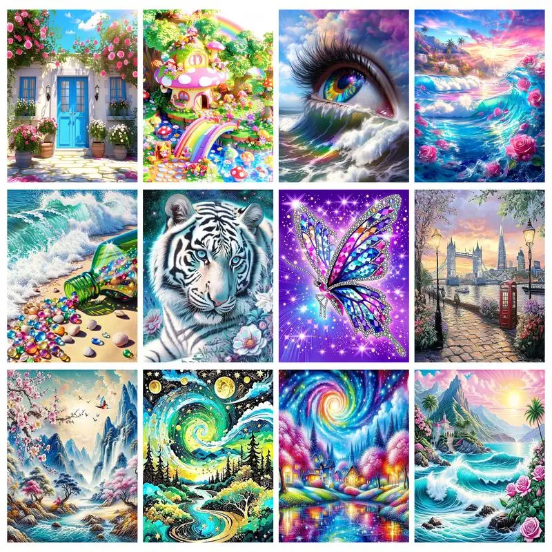 

GATYZTORY Paint By Number Landscape Kits Drawing On Canvas DIY Pictures By Number HandPainted Gift Home Decoration