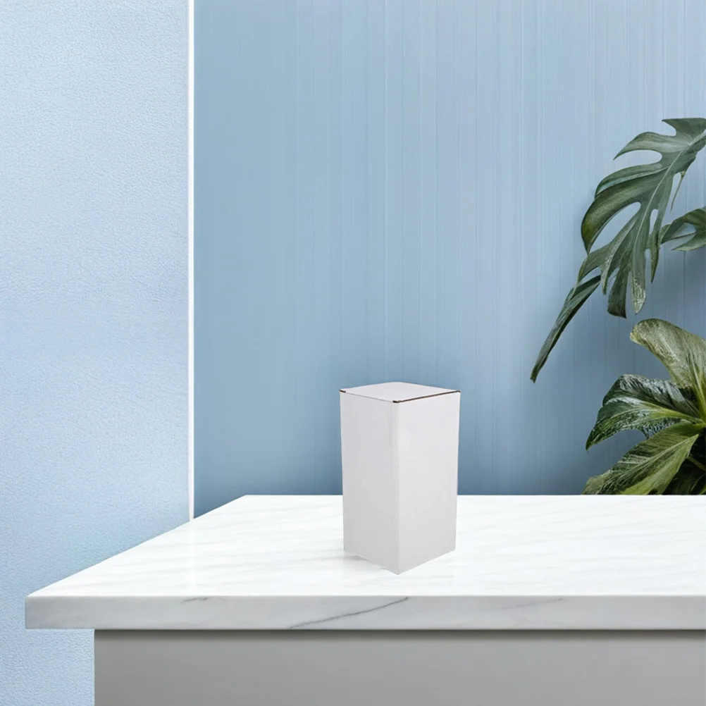 5 ชิ้นกล่องกระดาษลูกฟูกสีขาวบรรจุภัณฑ์สำหรับการส่งไปรษณีย์การขนส่งธุรกิจขนาดเล็กใช้พับได้กล่องรีไซเคิล