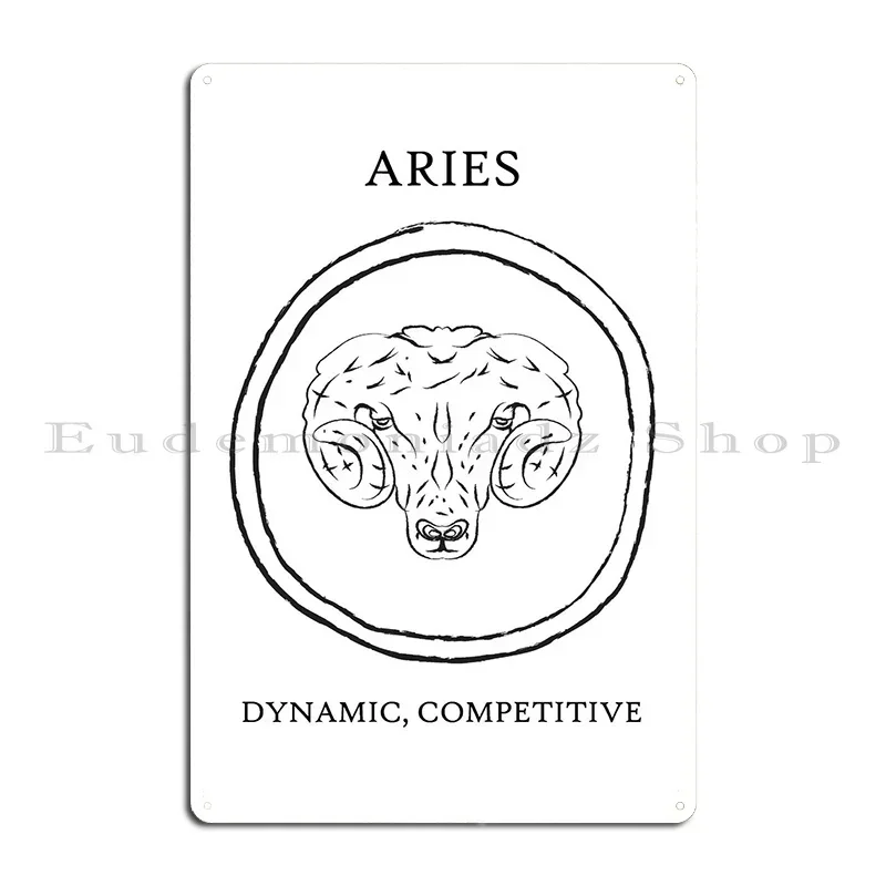 Aries Metal Signs Bar Cave Customize Party Design Home Tin Sign Poster