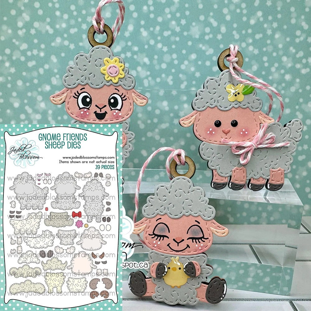 

Gnome Friends: Sheep Metal Cutting Dies March 2026 Gotta Have It Now Stamp Release Package DIY Make Scrapbooking Diary Card Mold