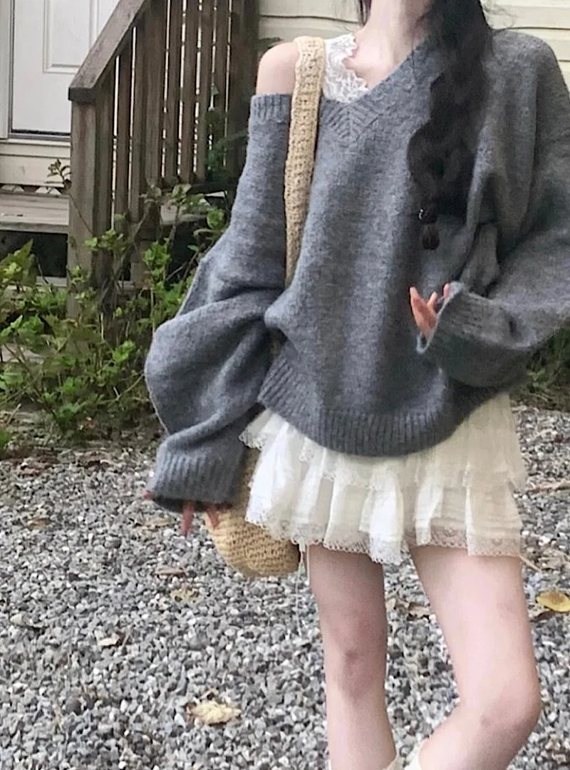 

Sweaters Jumpers Pullovers Women Long Blended Chic Graphic Loose Punk Outdoor Daily Soft Outdoors Nature Softy Pattern Warm Wild