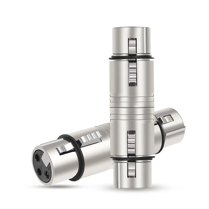 2 Pack XLR Female To Female, 3 Pin XLR Female To 3 Pin XLR Female Gender Changer Connector For Microphone,Stereo,Mixerr-Y41A