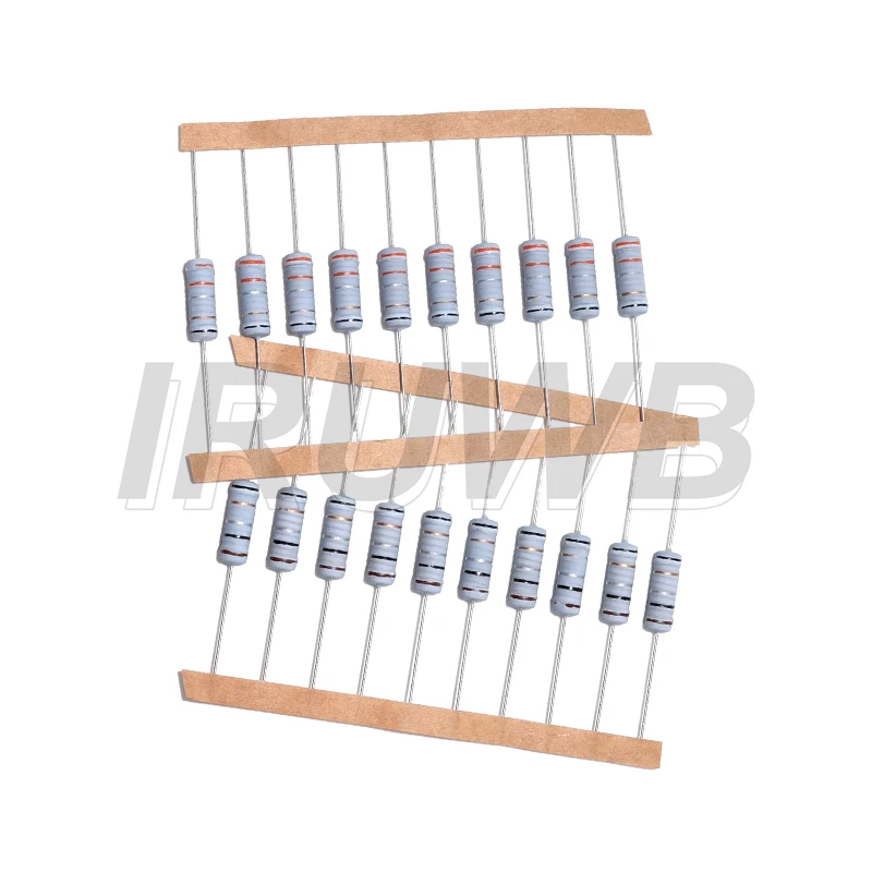10pcs 0.1R 0.1 0.22 0.33 0.47 1 2.2 4.7 6.8 10 22 33 47 51 68 100 ohm 3W 5% Wire Wound Resistor Fuse Winding Resistance