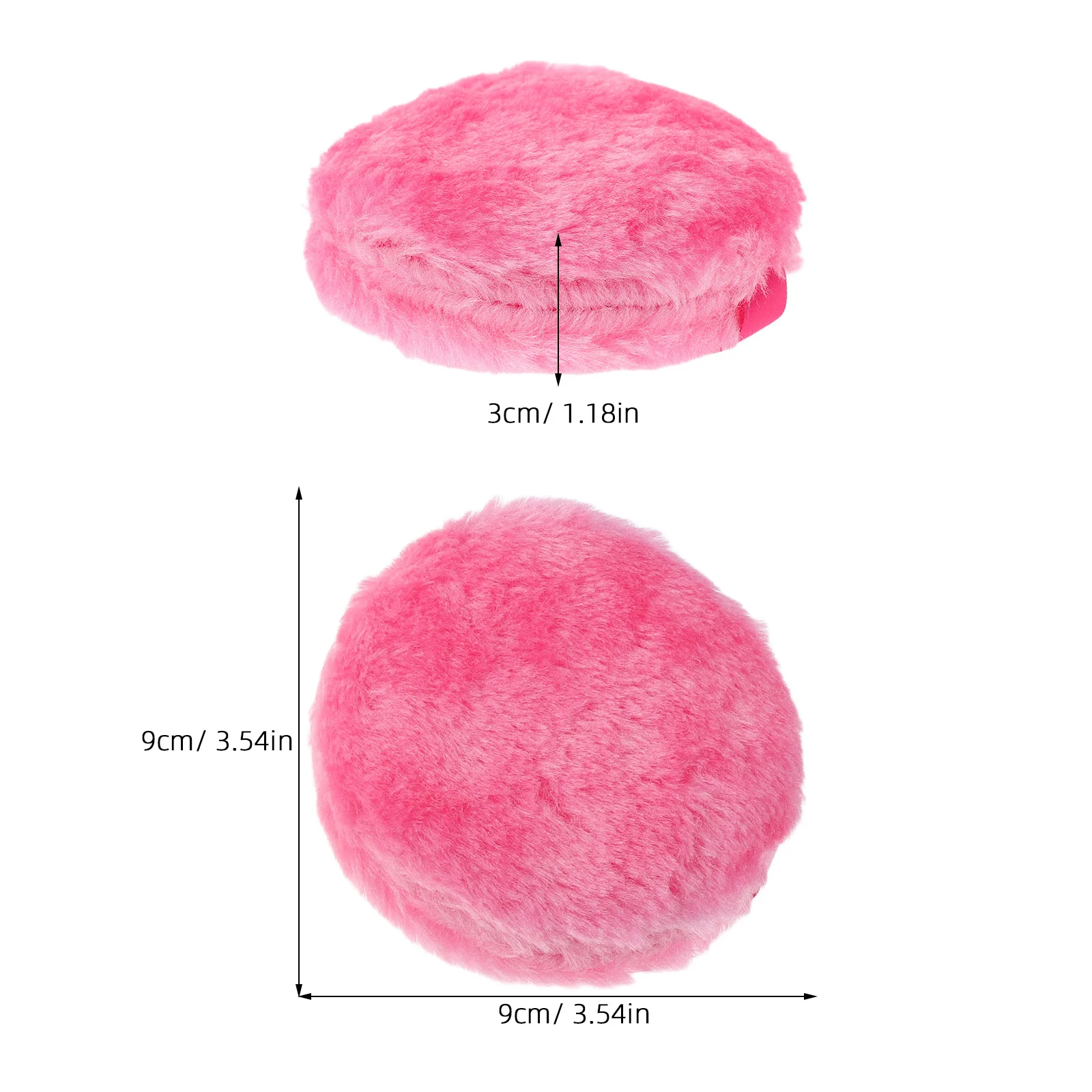 5 قطعة الشعر الطويل لينة فضفاضة مسحوق نفخة ماكياج قضيب قابلة لإعادة الاستخدام إعداد الوجه الأساس التلك أحمر الخدود لينة ماكياج نفخة #2