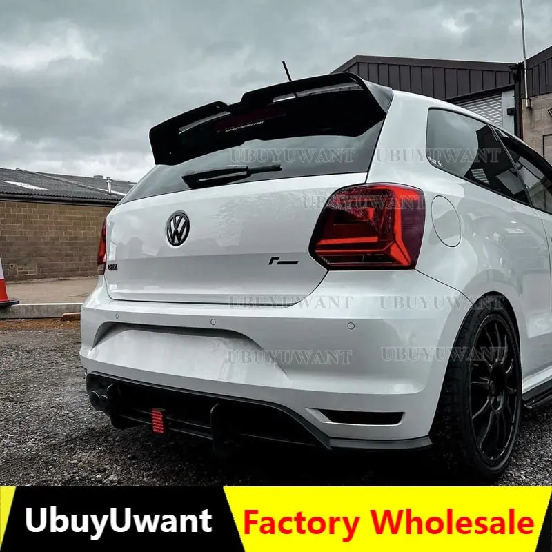 

Oettinger Style Roof Spoiler For Volkswagen Polo MK5 6R 6C 2011-2018 ABS Plastic Rear Spoiler aleron For VW Polo Plus 19-21 Wing