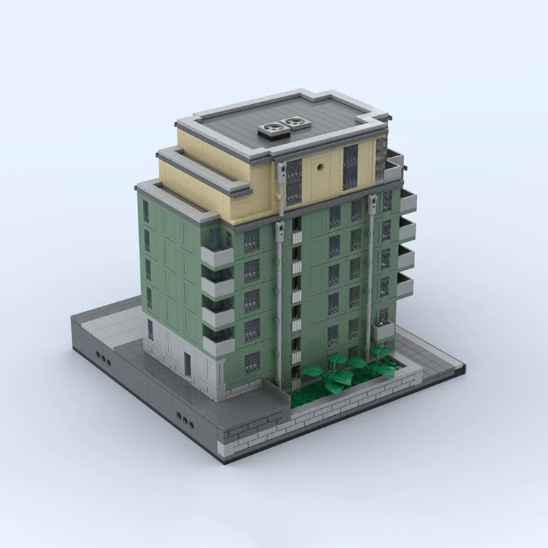 22911-teiliges modernes Architekturmodell im Stockholm, 8-stöckiges Design, französische Balkone, präsentiert modernen minimalistischen Stil