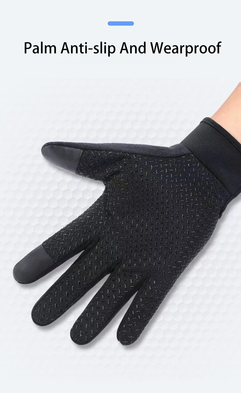 Radfahren Handschuhe Männer Anti-slip Voll Finger Motorrad Frühling Herbst Handschuhe Wandern Angeln Touchscreen Outdoor Abenteuer Handschuhe – Detail 3