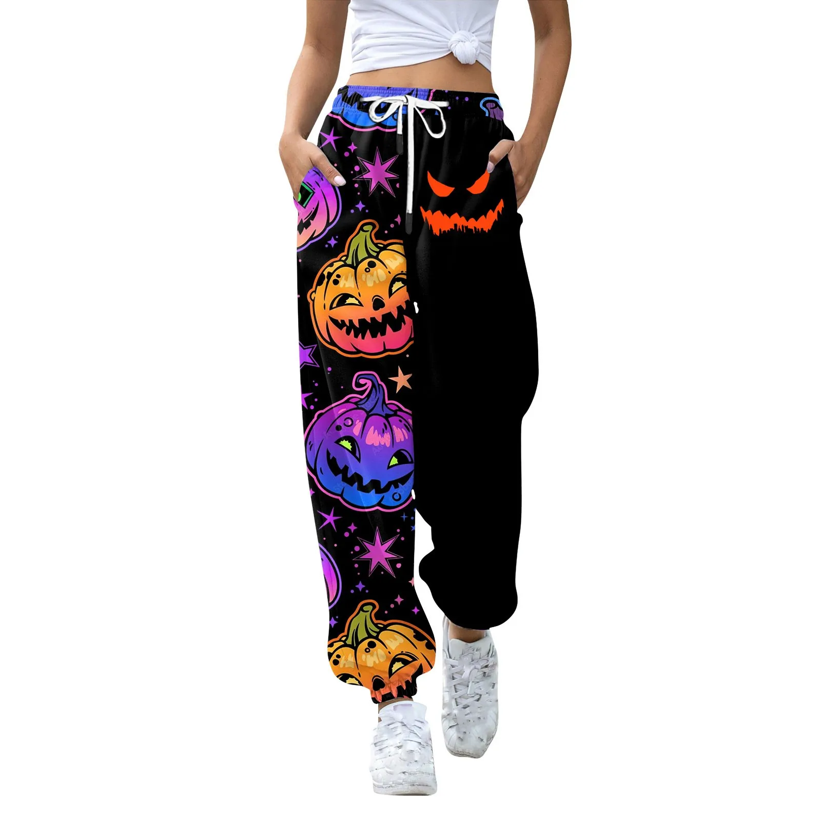 Women\'S Casual Fashion Halloween Print Casual Pants Pantalones De Mujer CalçA Pantalona Feminina Pants For Women брюки женские