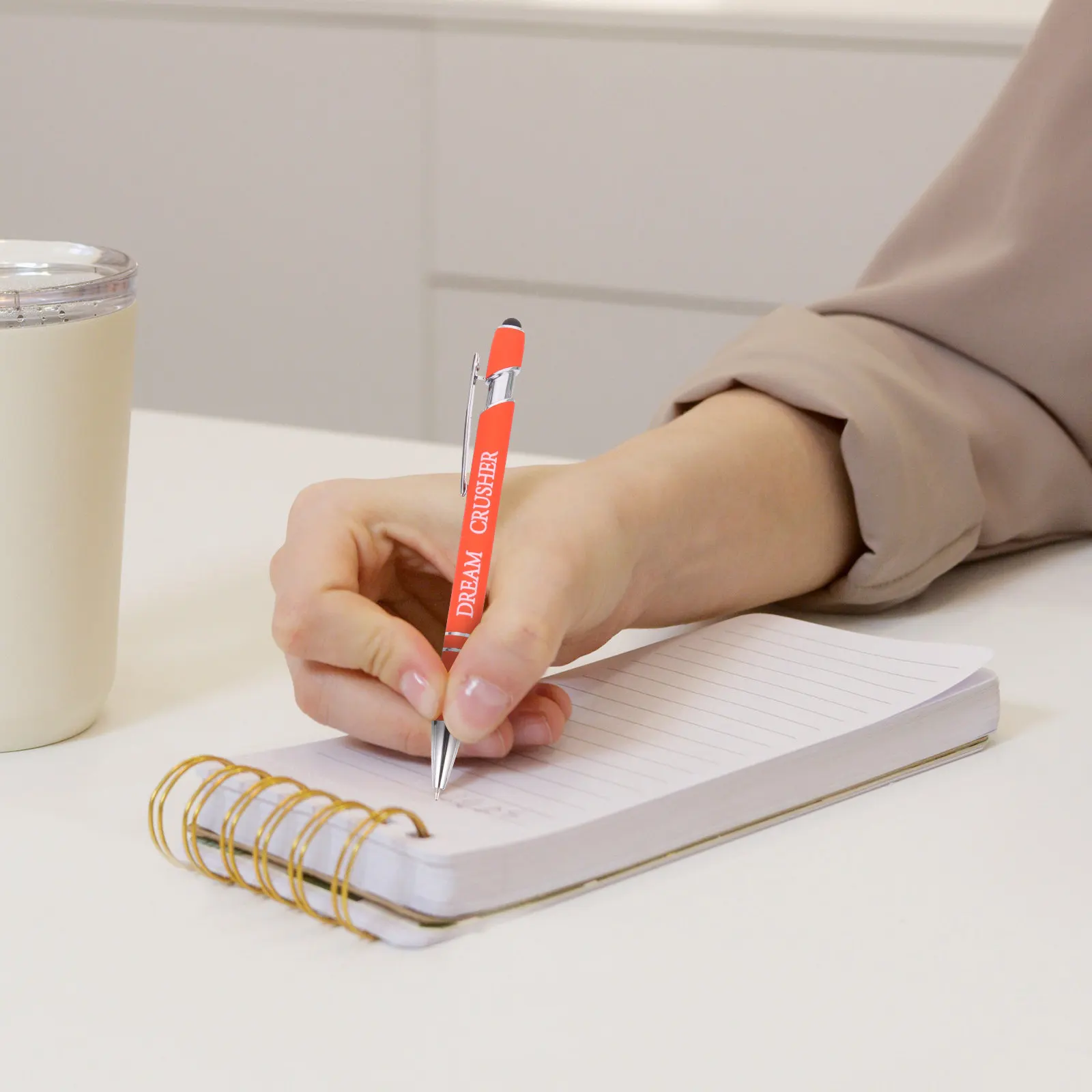 

10 шт. металлических шариковых ручек премиум-класса с вдохновляющими мотивационными цитатами для офиса, дома, учебы, ежедневного использования, эргономичные