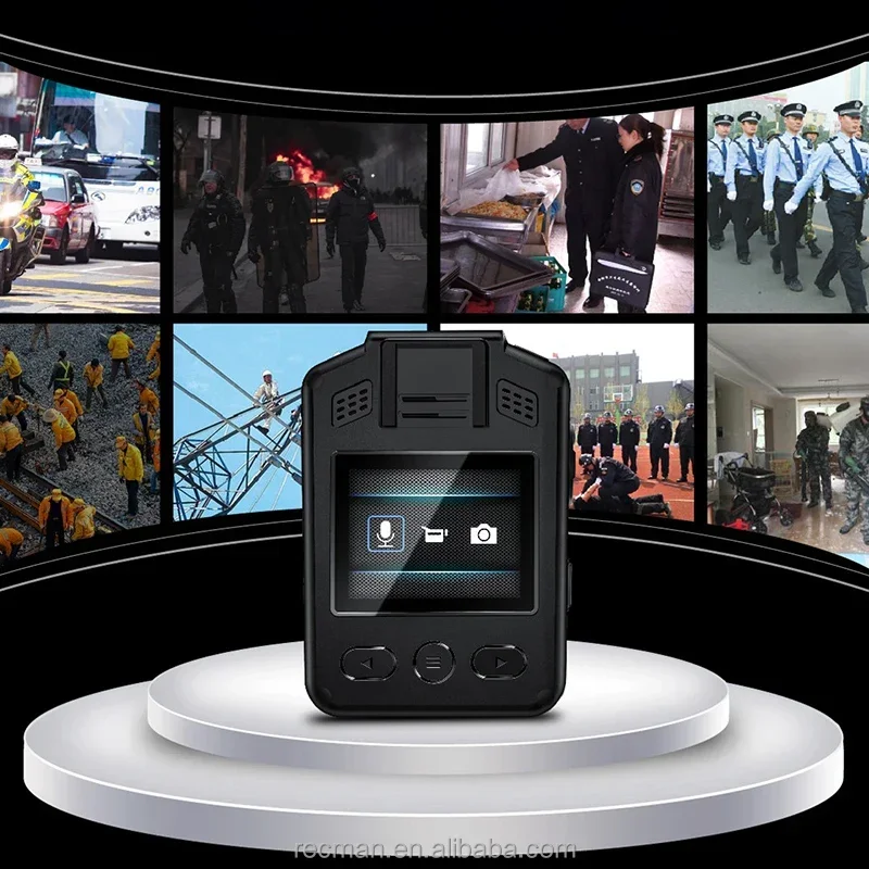 2K HD Wearable Body Worn Camera 1080P Portable Video Recorder 140 Degree Wide Viewing Angle Outdoor Recording Camera