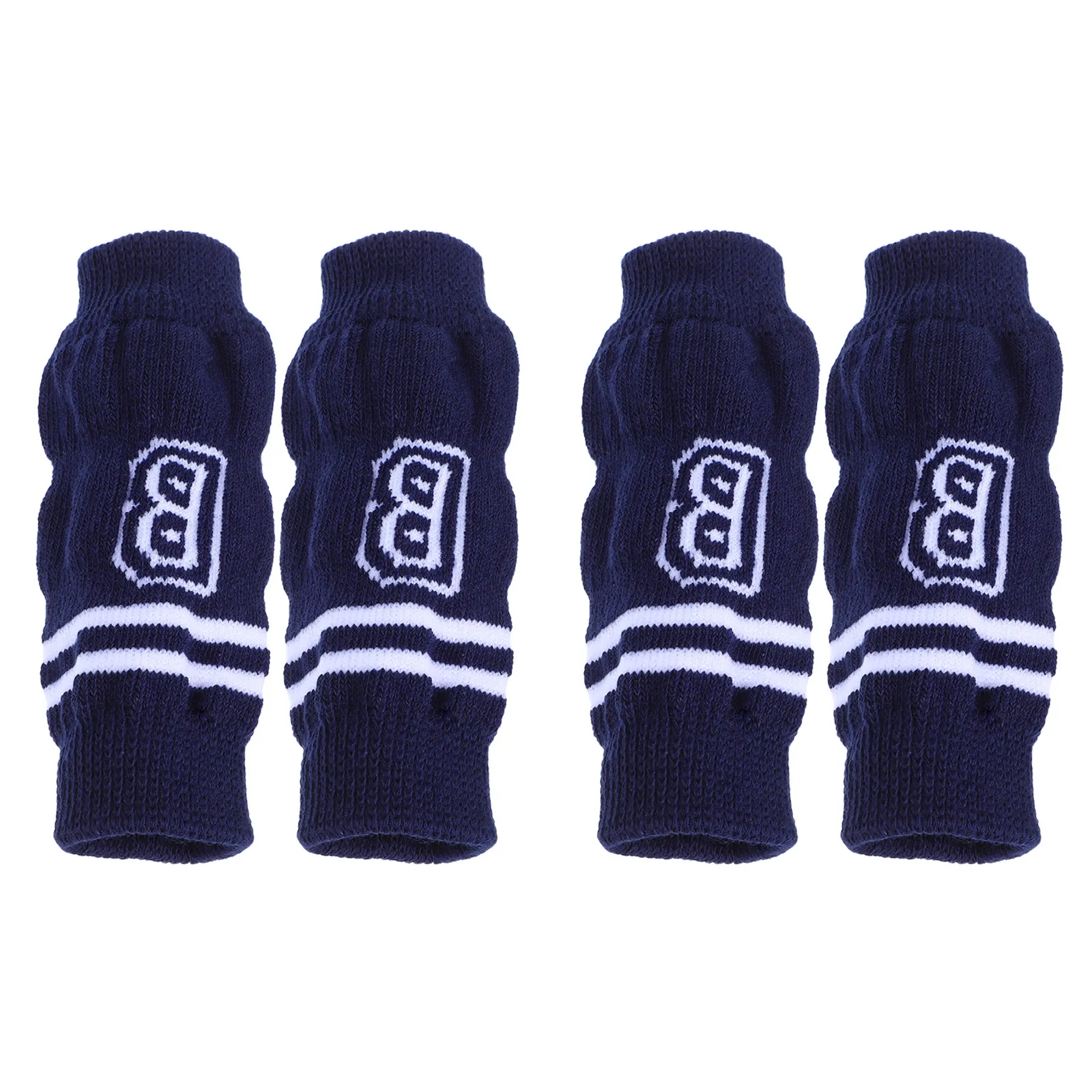 

4pcs Knitted Dog Leg Warmers Pet Elbow Protector Soft Comfortable Dog Joint Sleeves Washable Pet Socks For Dogs