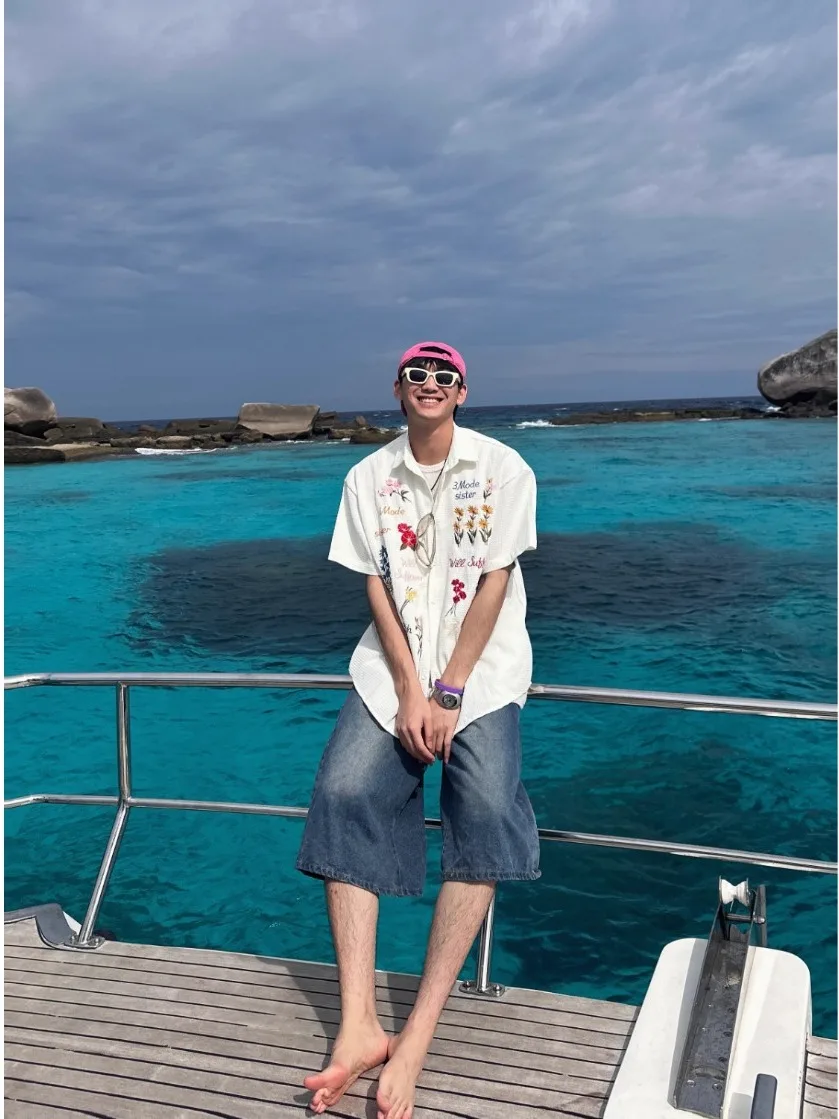 

American Retro Twored ort Sve Loose Casual Floral Embroidery irt Versatile Leisure Sle Polyester Fiber Four Seasons ...