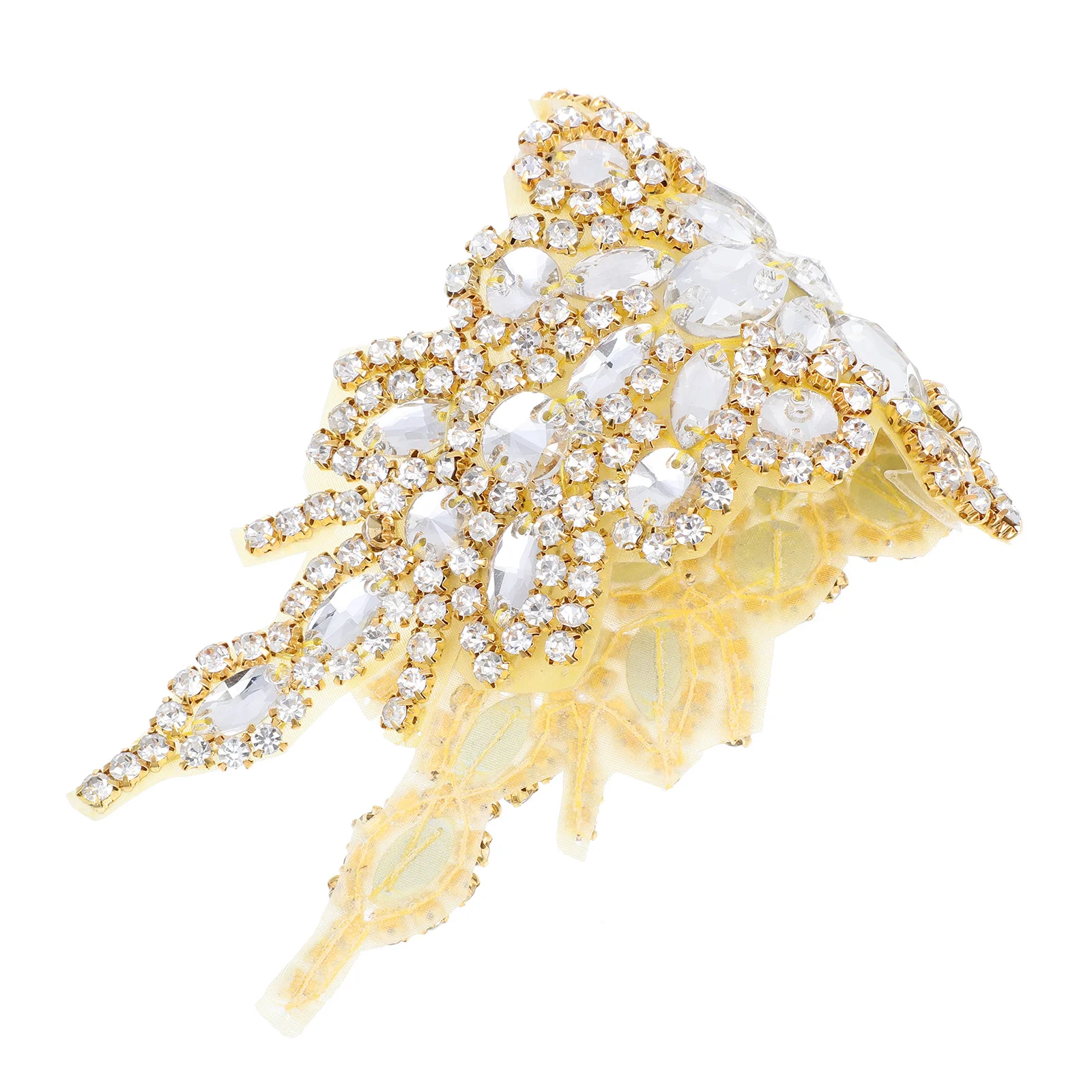 

Water Rhinestone Bridal Sash Wedding Dress Belt Diy Costume Applique Glitter Beaded Patch Fashion Accessory Elegant