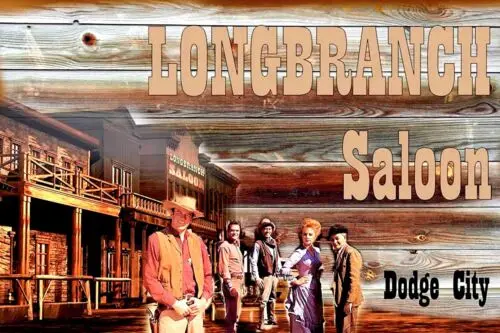 Long Branch Saloon Gunsmoke Poster Or A Metal Tin Sign 12 x 18