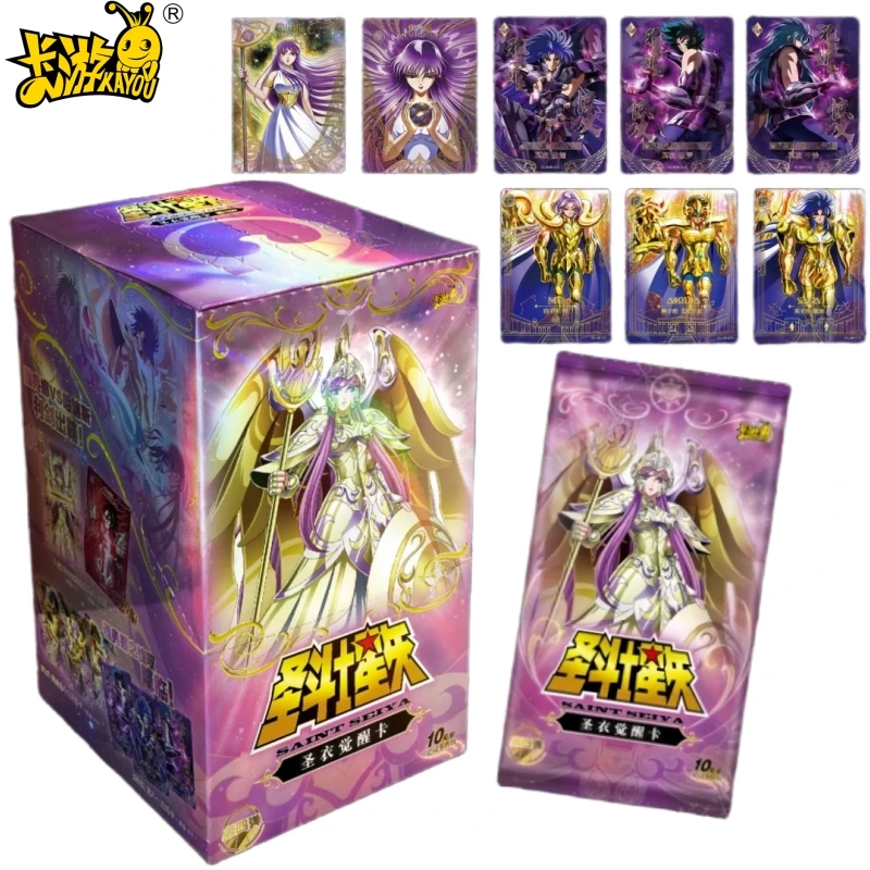 

KAYOU Original Saint Seiya Аниме Карта Пробуждение Святого Плаща SE BP UR QR Milo Shura Редкая Коллекционная Карта Рождественский Подарок Игрушка