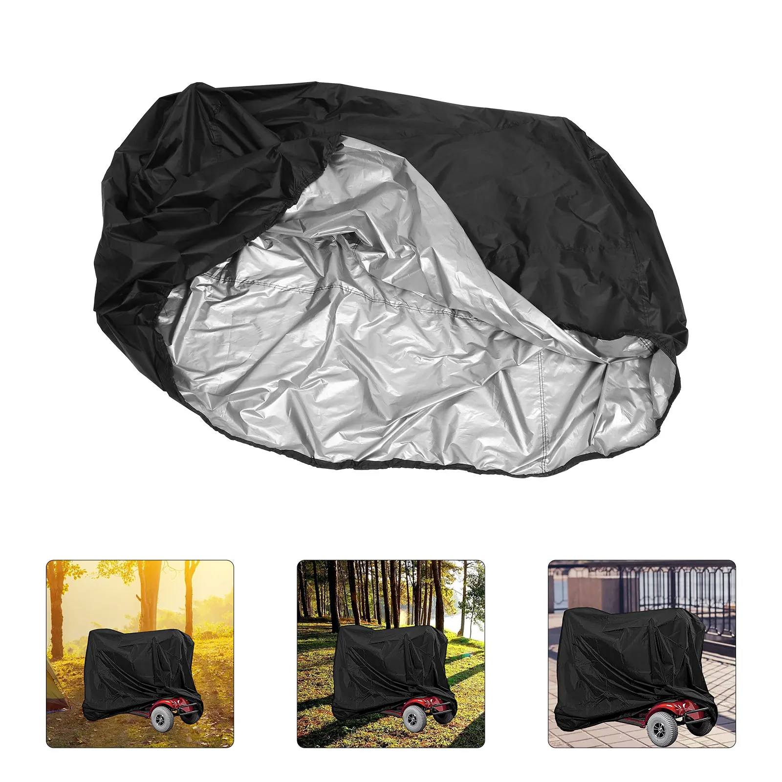 

Waterproof Scooter Mobility Electric Wheelchair Protector Foldable Anti Rain Cover With Adjustable Straps Scooter