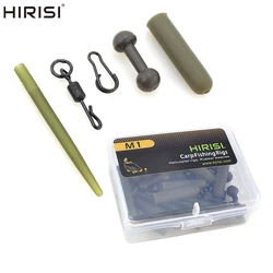 10 Sets Carp Fishing Rig Kit Fishing Swivel Snaps Fishing Helicopter Rig Hook Sleeve Fishing Accessories