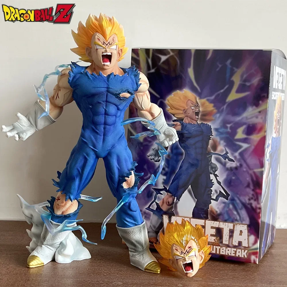 

27cm Anime Dragon Ball Z GK Vegeta Figure Self-destruct Majin Vegeta Figurine PVC Action Figures Collection Model Toys Gifts