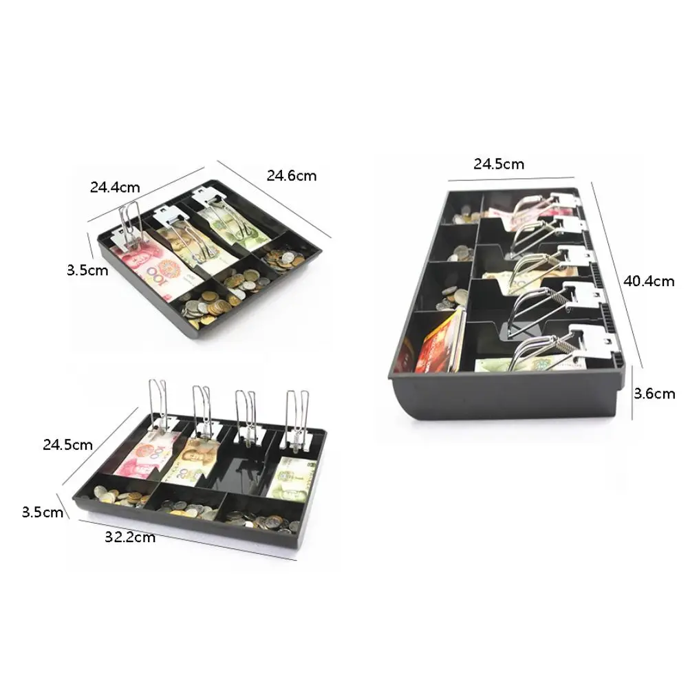 Cassa del contatore di denaro per il negozio della scatola del registratore di cassa 3/4/5 scomparti scatola del cassiere cassetto dei contanti