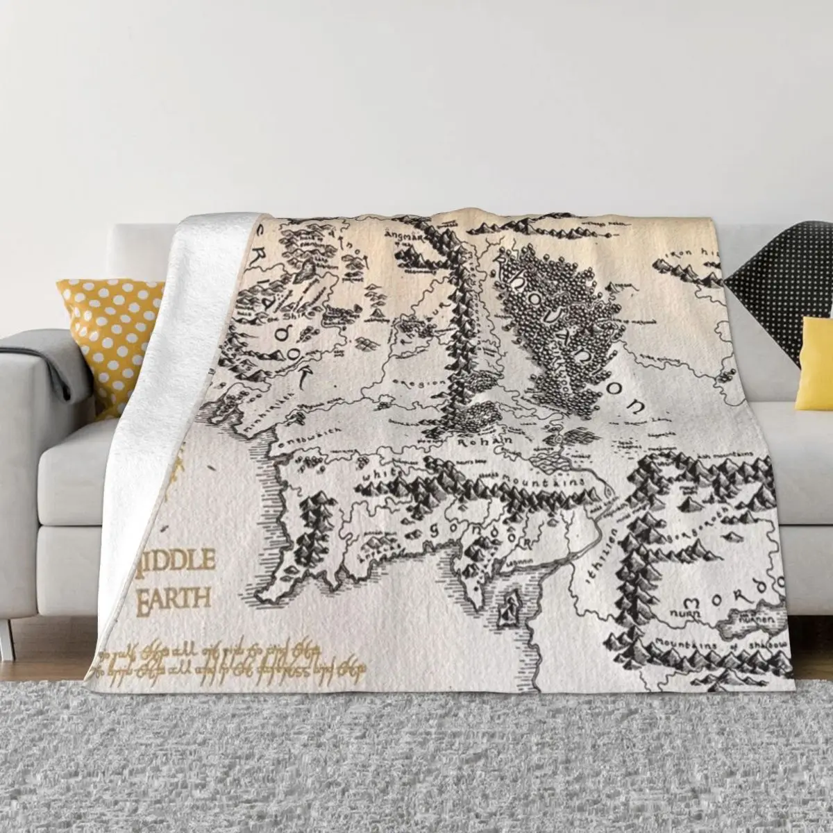 

The Middle Earth Throw Blanket Luxury Flannel Blankets