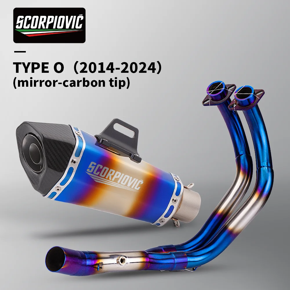 Geschikt voor MT-07 FZ-07 2014 - 2024 TRACER 7/GT TRACER 700/GT motorfiets uitlaatsysteem pakket - afbeelding 1