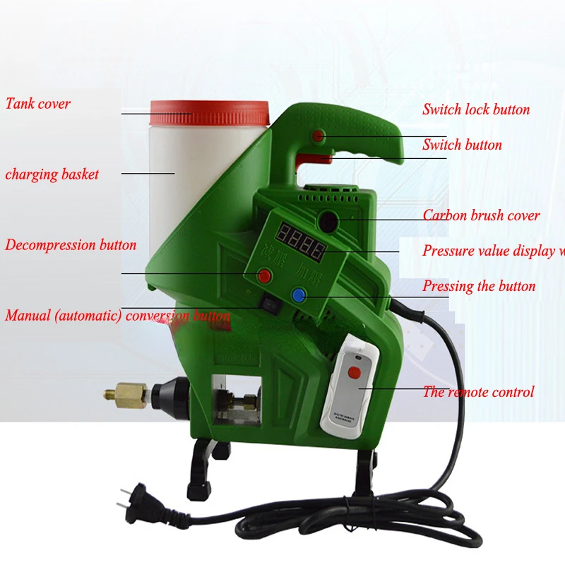 High Pressure Grouting Plugging Machine Waterproof Trapping Injection Filling Machine Polyurethane Pump 220V