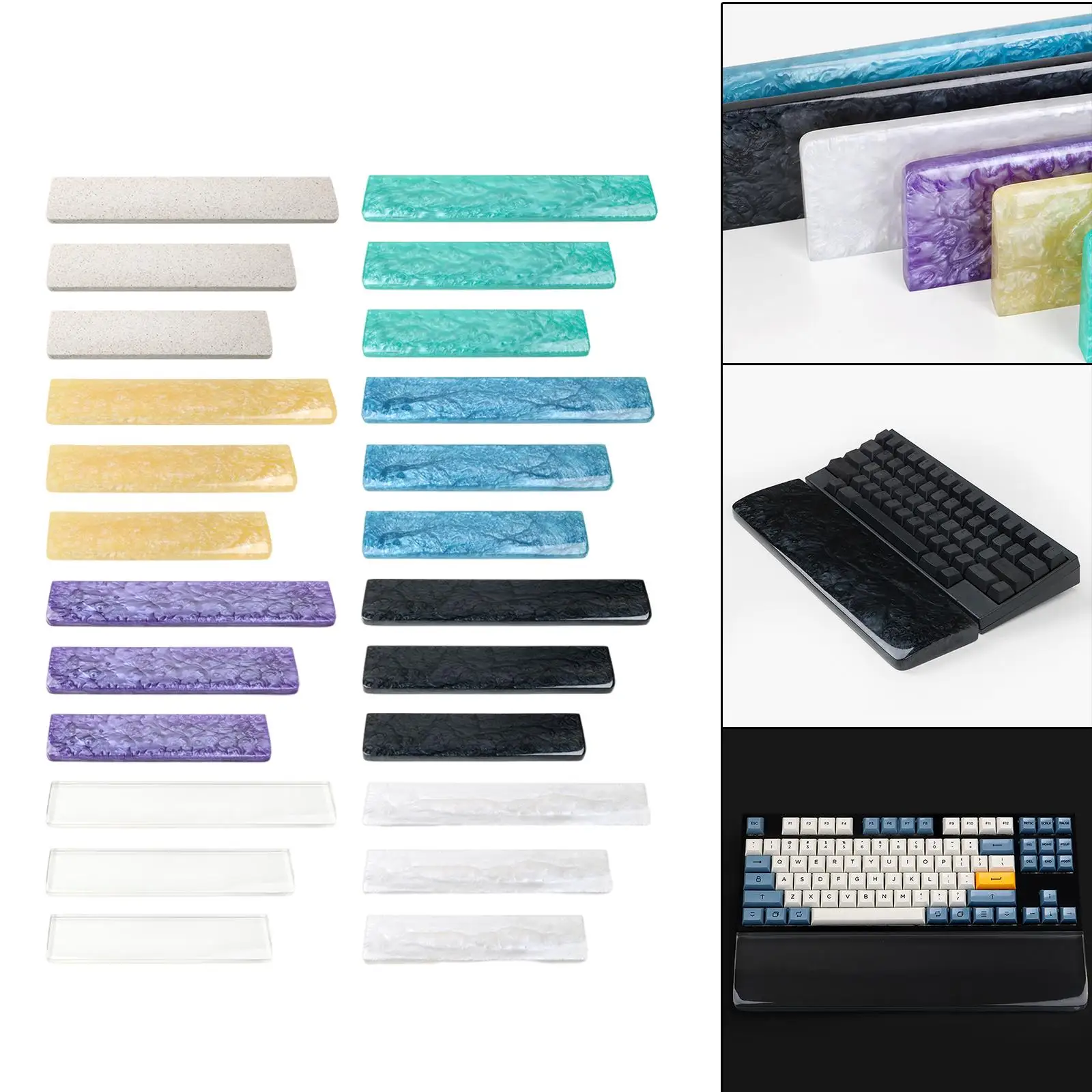 Bantalan Sandaran Pergelangan Tangan Resin Bantalan Pergelangan Tangan Mudah Mengetik untuk Rumah Gaming Editor