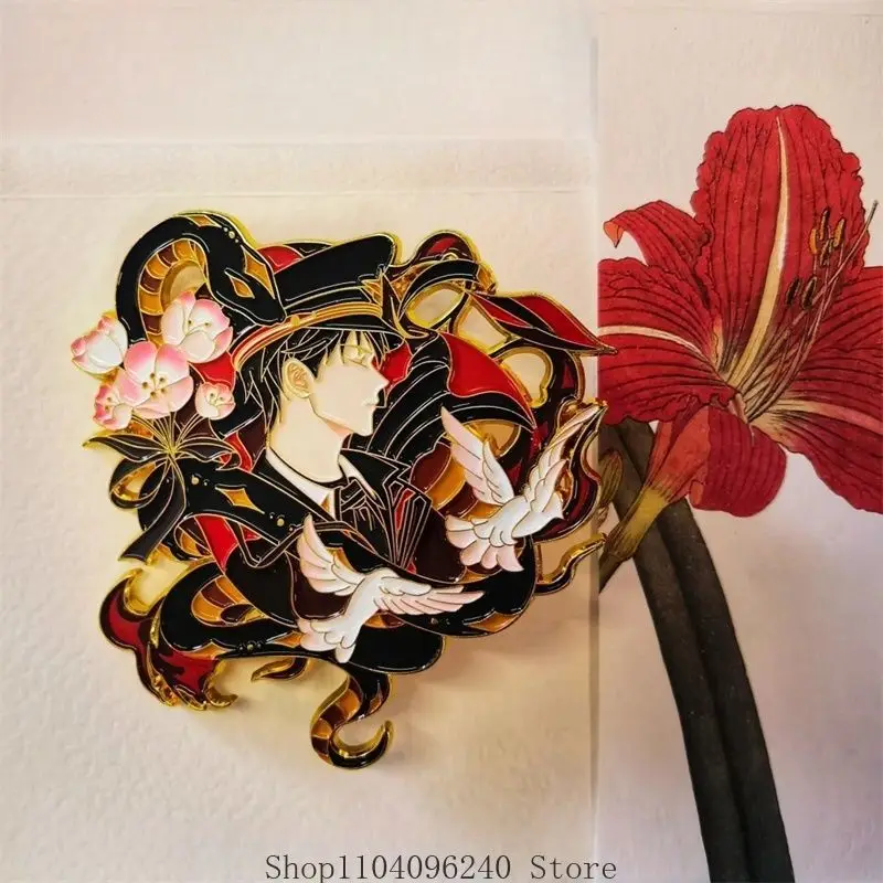 

Anime Game Love and Deepspace Caleb Metal Badge Button Brooch Pins Pendant Collection Anime Souvenir Cosplay Gift