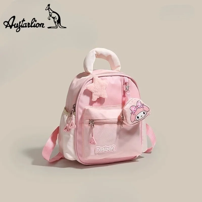 

Cinnamoroll My Melody Anime Kawaii Sanrio Lovely Doll Pendant Fashionable Schoolbag Cute Cartoon Children Princess Backpack Toys