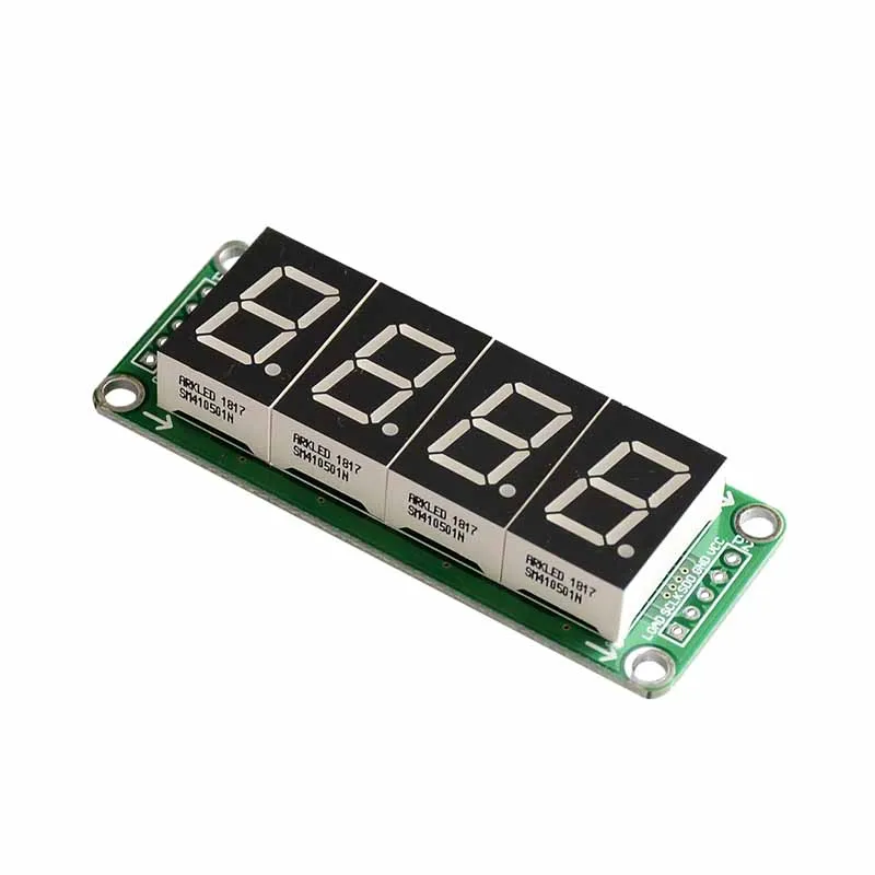 Módulo de pantalla digital de 4 dígitos Módulo de pantalla digital I2c/iic con controlador estático 74HC595 de 0,5 pulgadas