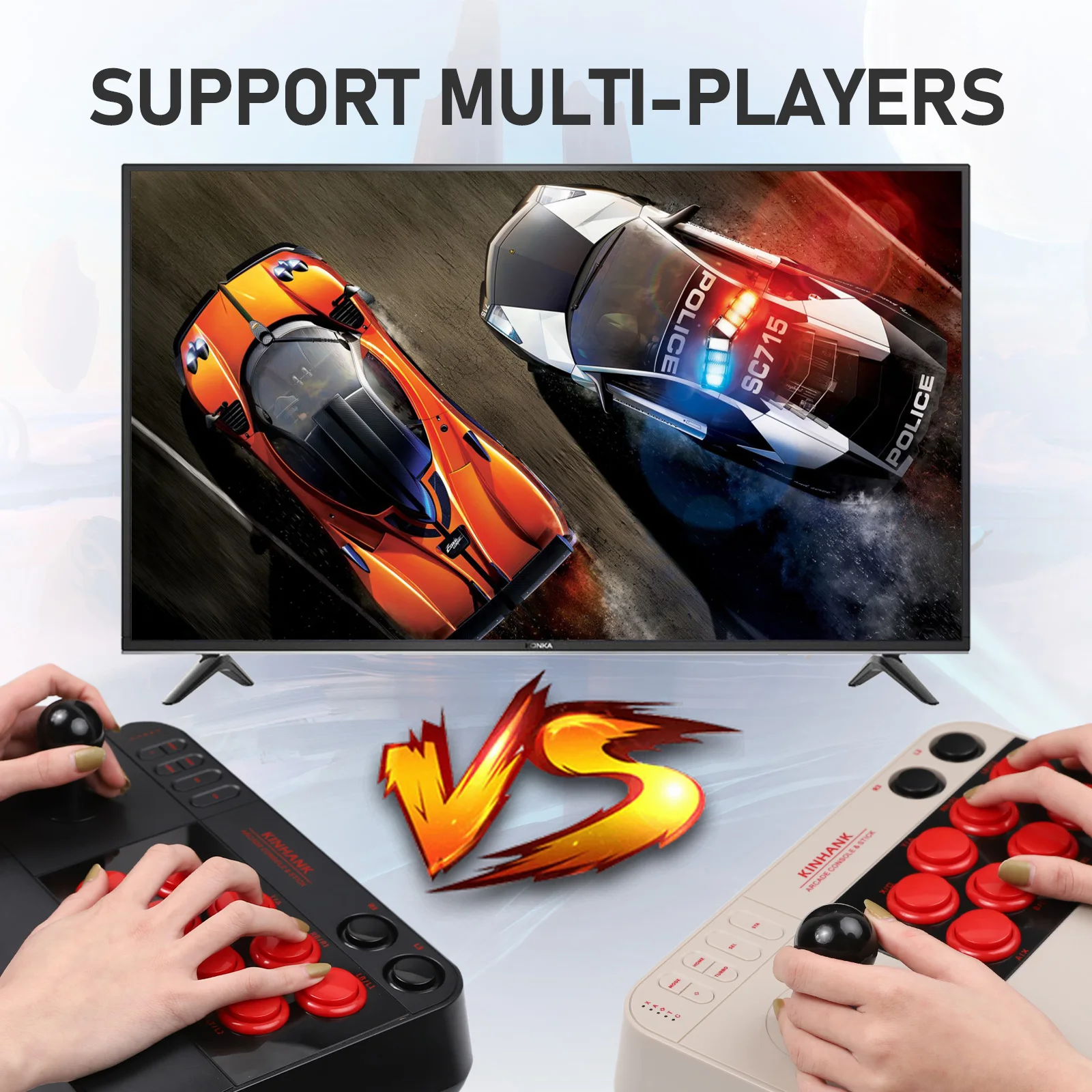 كينهانك سوبر كونسول X3 أركيد عصا مع 50,000 ريترو ممر ألعاب للعب PSP/PS1/تيار مستمر/مامي دعم كلاسيكي PC/PS3/PS4/Andorid