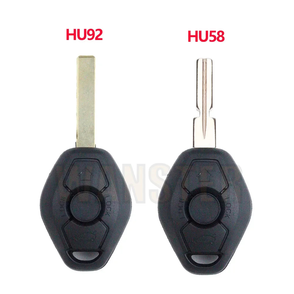 for BMW E38 E39 E46 X3 X5 Z3 Z4 1 3 5 7 Series Z1 Z2 Z5 E60 E83 E53 EWS System HU58 HU92 Car Key Fob Case Shell Housing