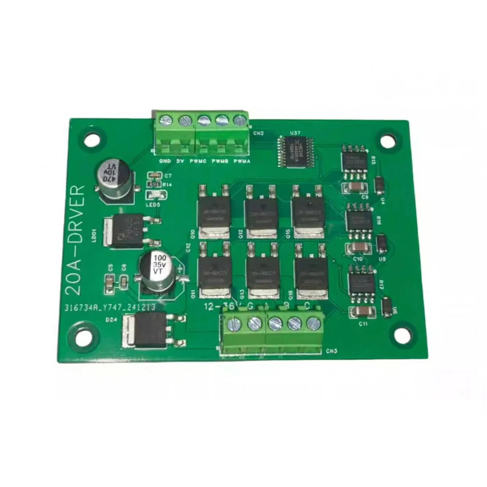 

DC Brushless Motor Driver Board BLDC Motor Drive Module Brushless Motor Development Board 12-36V 10A Motor Driver Module
