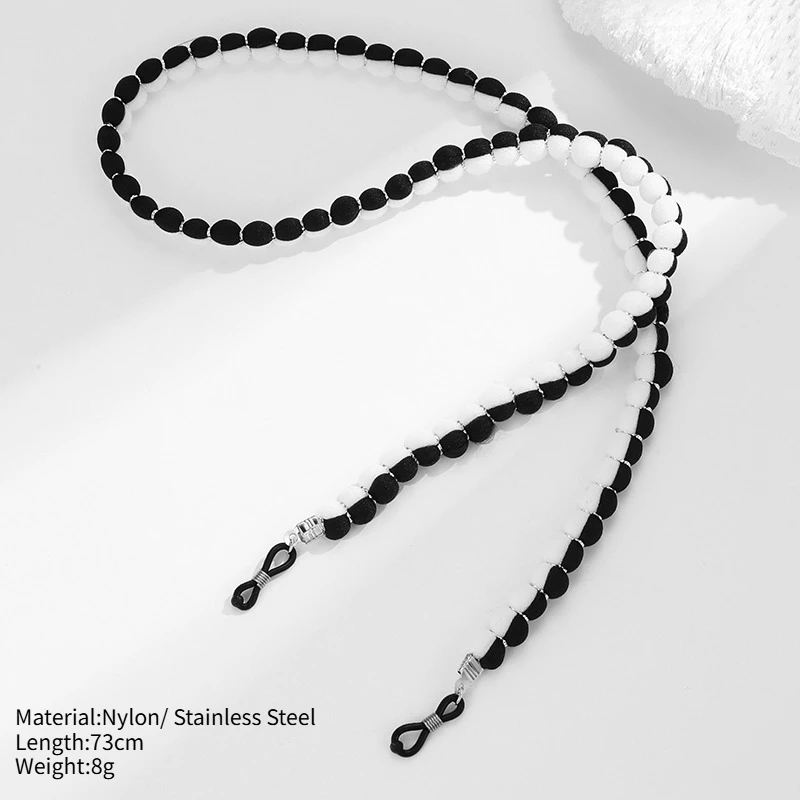 مع يو |   النايلون خيط القطن سلسلة النظارات الفولاذ المقاوم للصدأ للجنسين الرجال النساء الملحقات نظارات الخريف الشتاء جديد