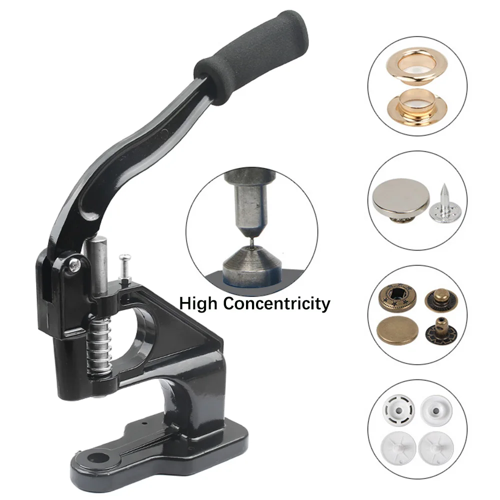 200-500Sets/pack Cap Rivets Hand Punch Press Machine Install Rivet Mold for Clothes Bags Leathercraft Sewing Accessorie