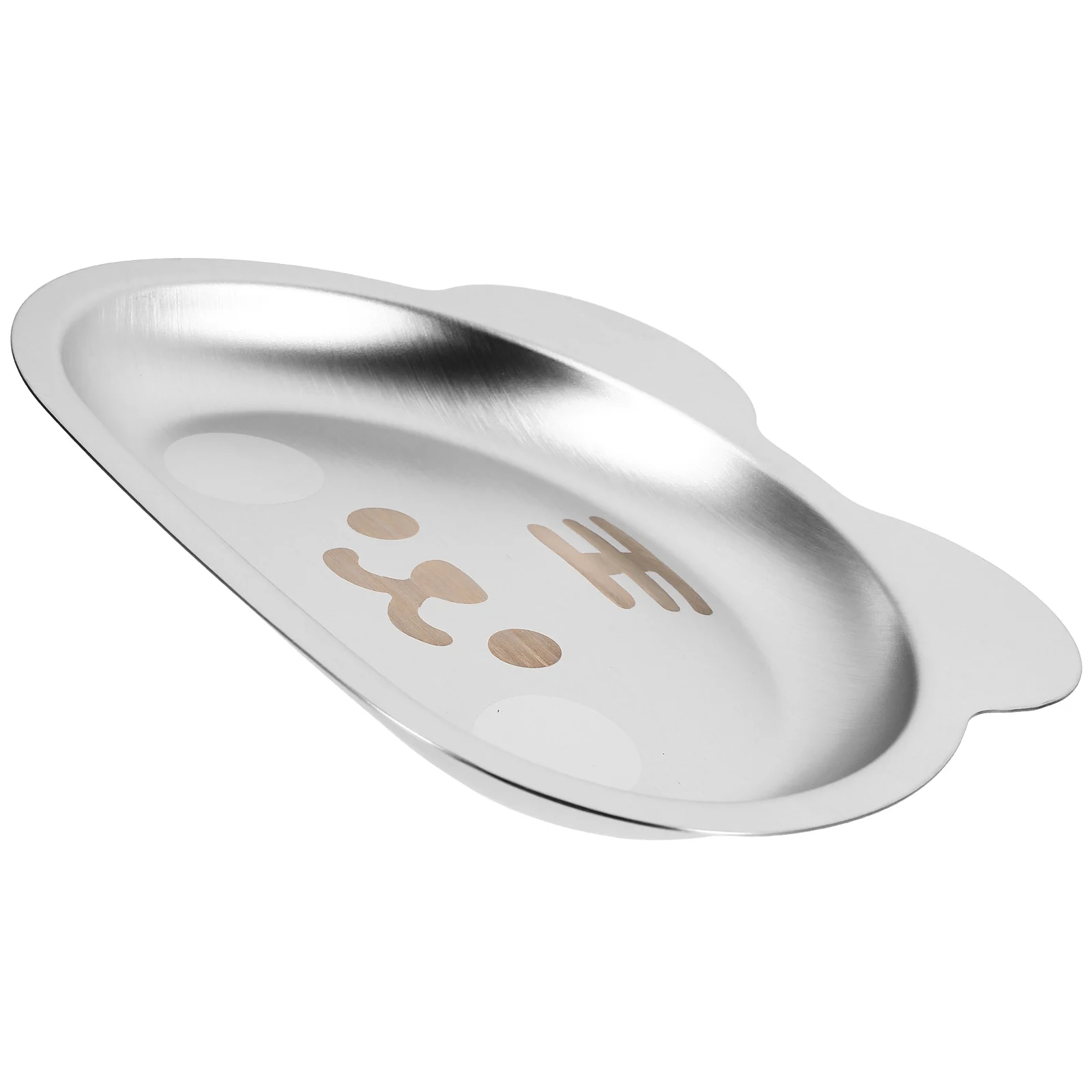 

1pc Stainless Steel Cartoon Tiger Shaped Food Plate Kid Toddler Meal Serving Tray Storage Plate For Home School