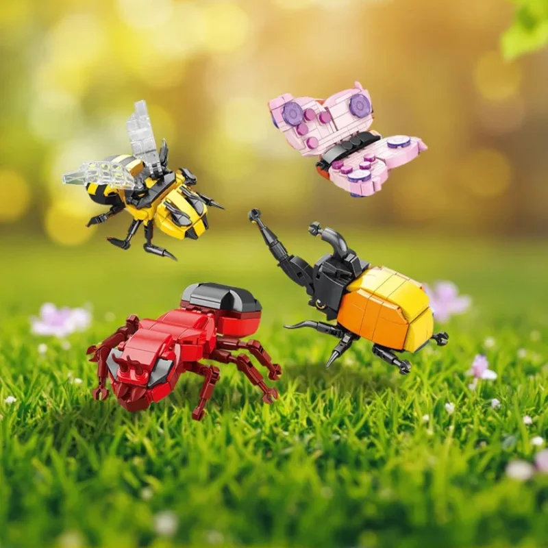 Christmas moc building blocks for Adults insert DIY bricks construction set animals Desk Decor Holiday Gifts Aseemby Models Toy