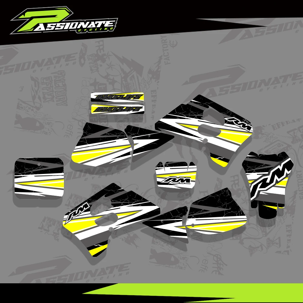 For Suzuki RM 125 250 RM125 RM250 1993- 1995 Graphics Background Decals Stickers Motorcycle Protector Stickers Custom