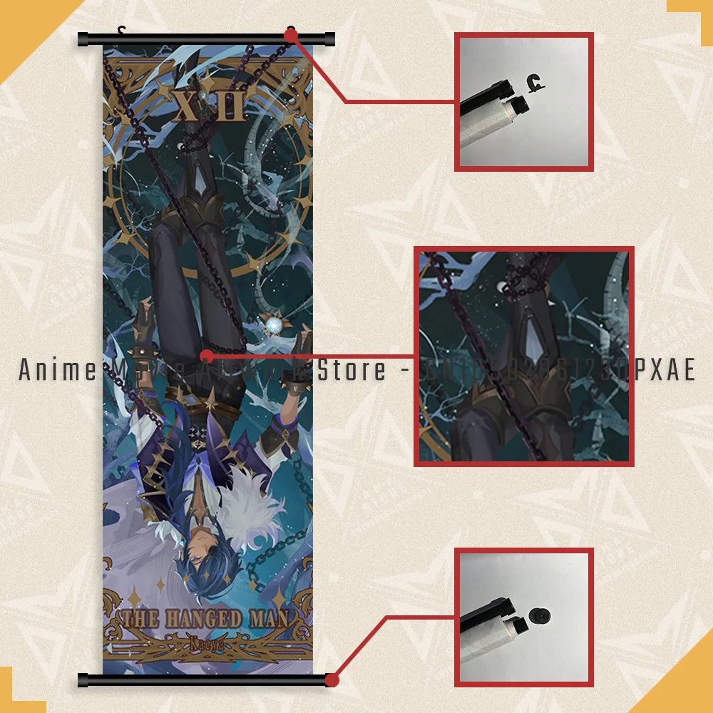 Gioco Genshin Impact Stampa su tela Home Decor Wall Art Appeso Pittura Anime Poster Viaggiatore HD Pergamene Immagine per soggiorno