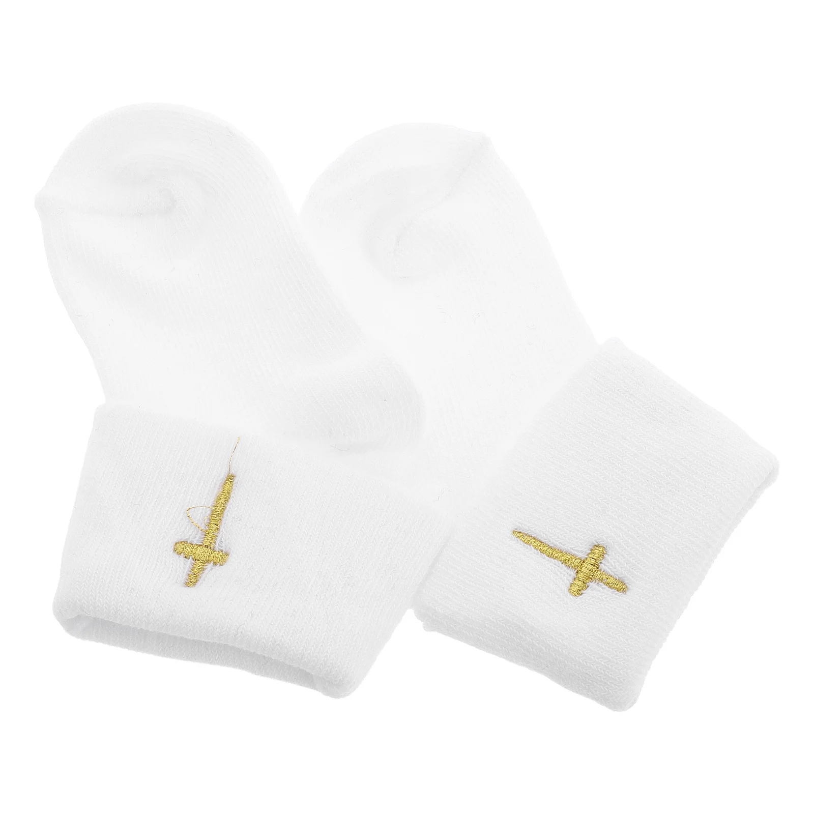 1 Paar Baby Zegen Sokken Doop Zacht Katoen Turn Manchet Anti Slip Baby Booties Veilig Wandelsokken Voor 0-1 jaar