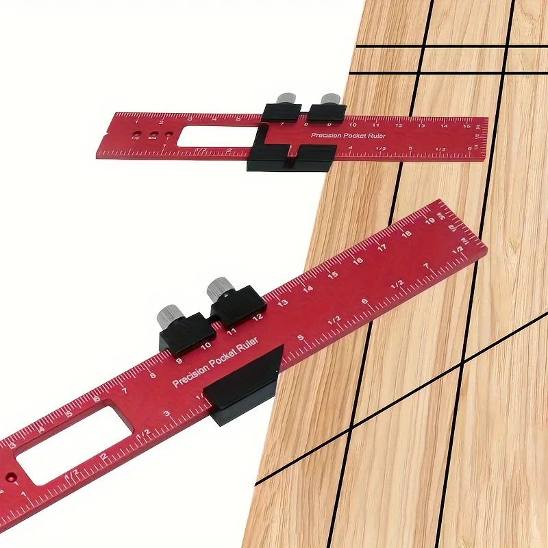 Aluminum alloy positioning ruler, woodworking ruler, scribing ruler, angle ruler, T-square, height ruler, measuring ruler