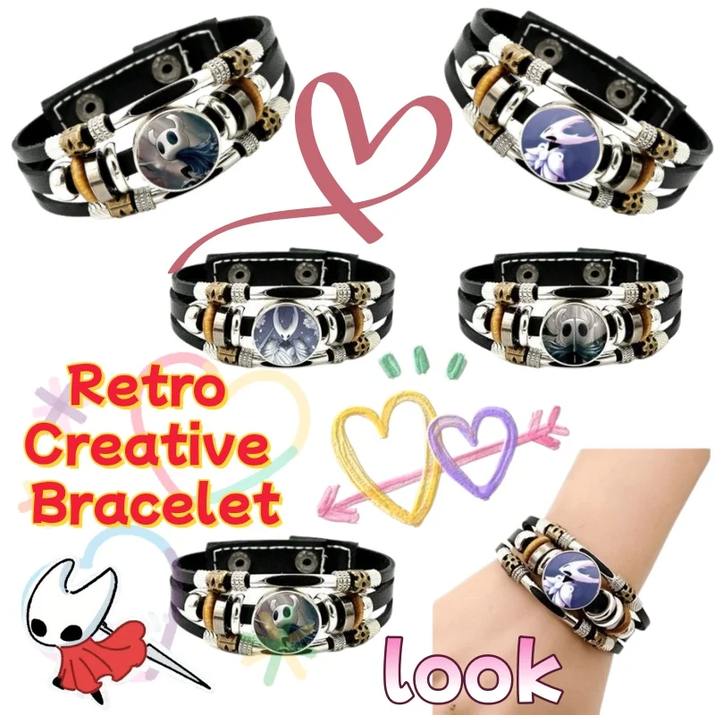 Hollow Knight Creative Cartoon Cool Bracelet Hand Rope Student Male and Female Fashion Retro Wrist Surrounding