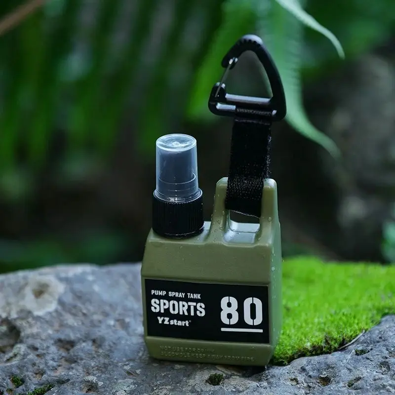 80ml Atomizer Bottle Portable Pump Spray Bottle with Carabiner Alcohol Perfume Refillable Multifunctional Camping Supplies view 6