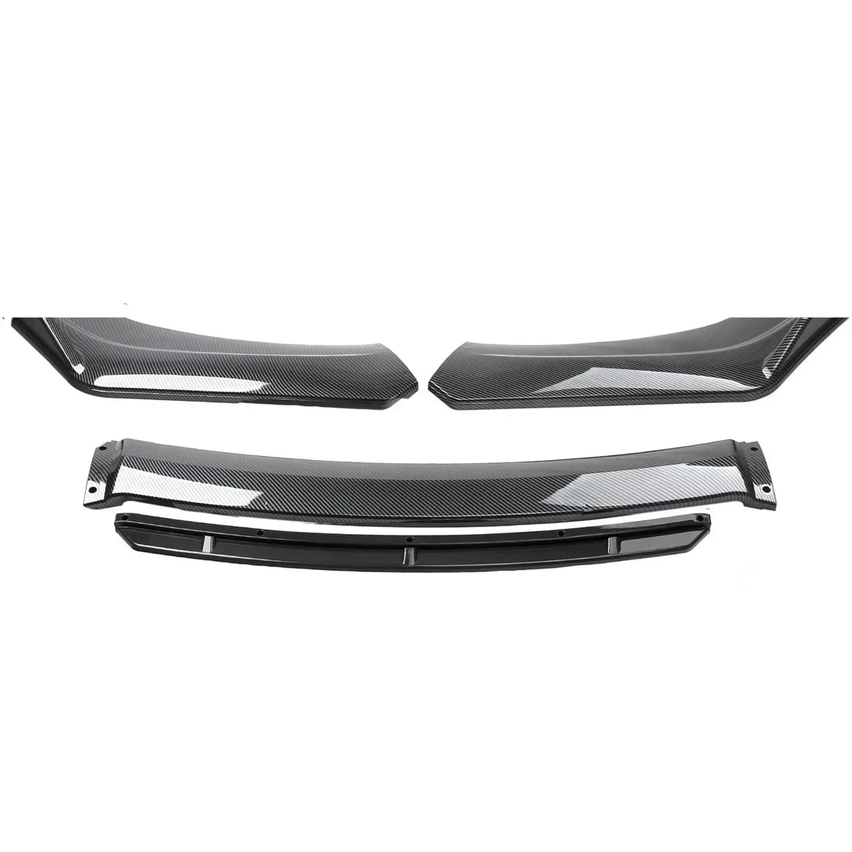 4PCS For Mitsubishi Lancer 2008-2015 Front Bumper Lip Spoiler Splitter Diffuser Body Kit Deflector Universal Car Accessories