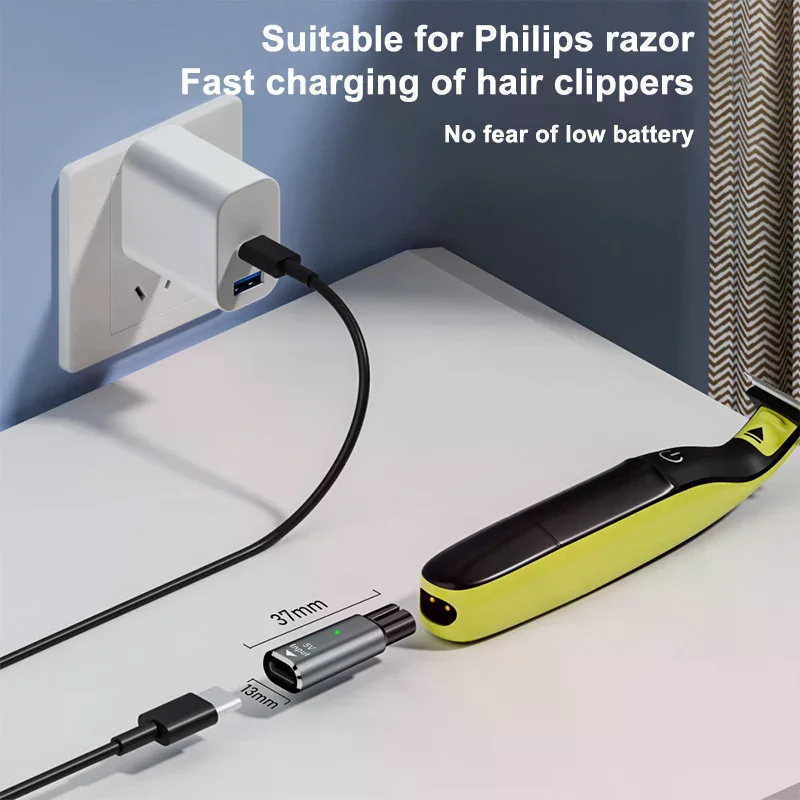 

1 шт. зарядное устройство-конвертер 5 В Type-C адаптер для бритвы для OneBlade QP2724 QP2834 QP1424 QP1924 QP4631 триммер для бороды