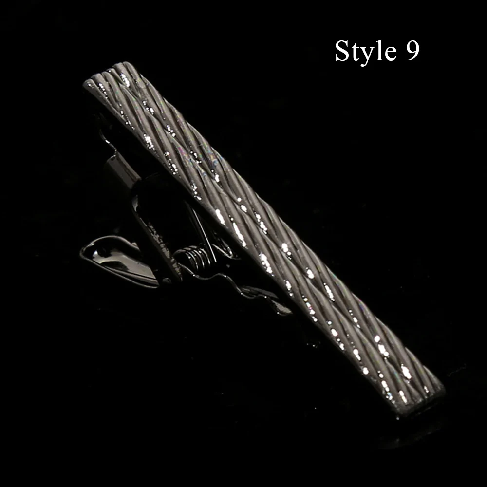 Clips de corbata de Metal creativos para hombres, Clip de traje de plata clásico, corbata Simple versión coreana, Pin de Collar masculino, accesorios de boda