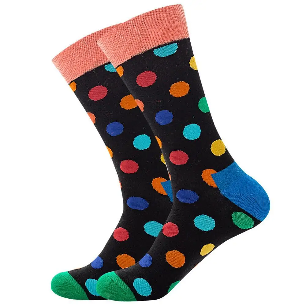 Socks Autumn Trend Brand Polka Dot Amazon Twelve Hues Men Street Hip Hop Fashion Hosiery Wholesale Price