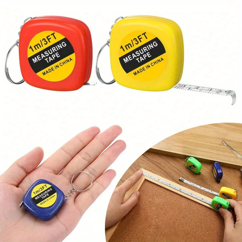 

1/2pcs Retractable Soft Ruler Tape Measure With Keychain BodyMeasuring Tape Mini Portable Sewing Tailor Cloth Ruler Measuring