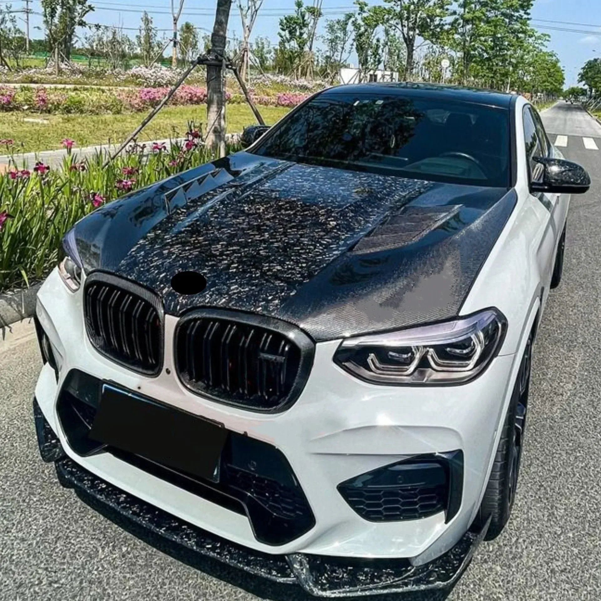 Carbon Fiber Hood Scoop for BMW X3M F97 X4M F98 2019-2021 Upgraded to AE Style