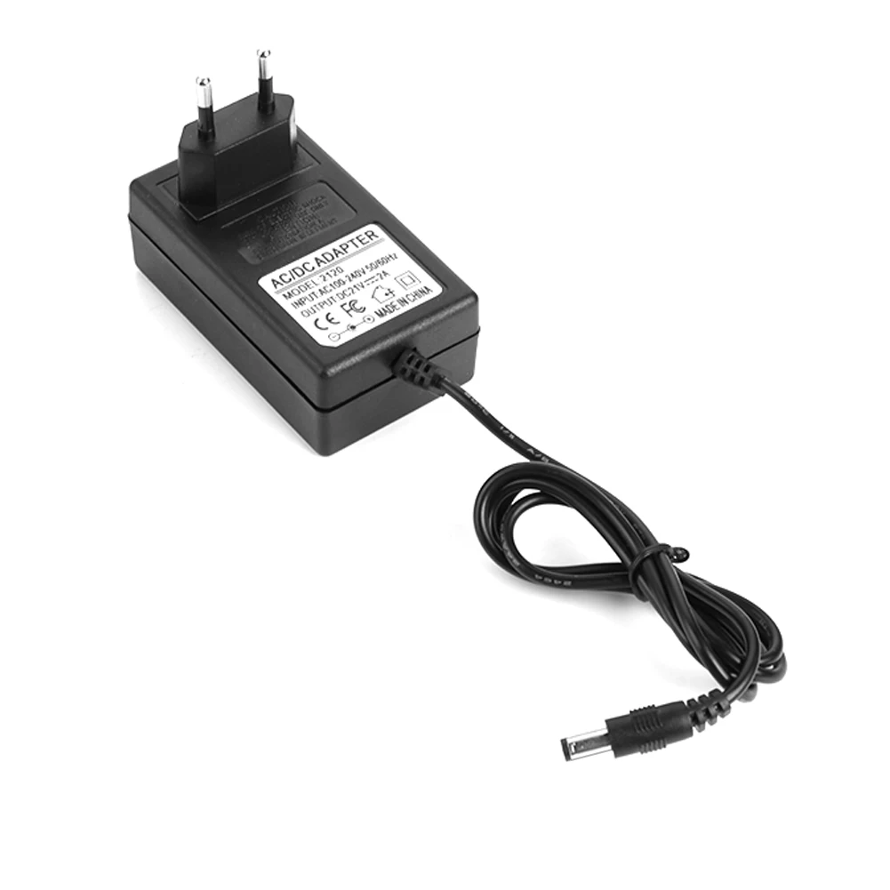 21V DC 2A Battery Charger Intelligent Lithium Li-on Power Adapter EU US Plug Switching Power Supply 21V 1500MA